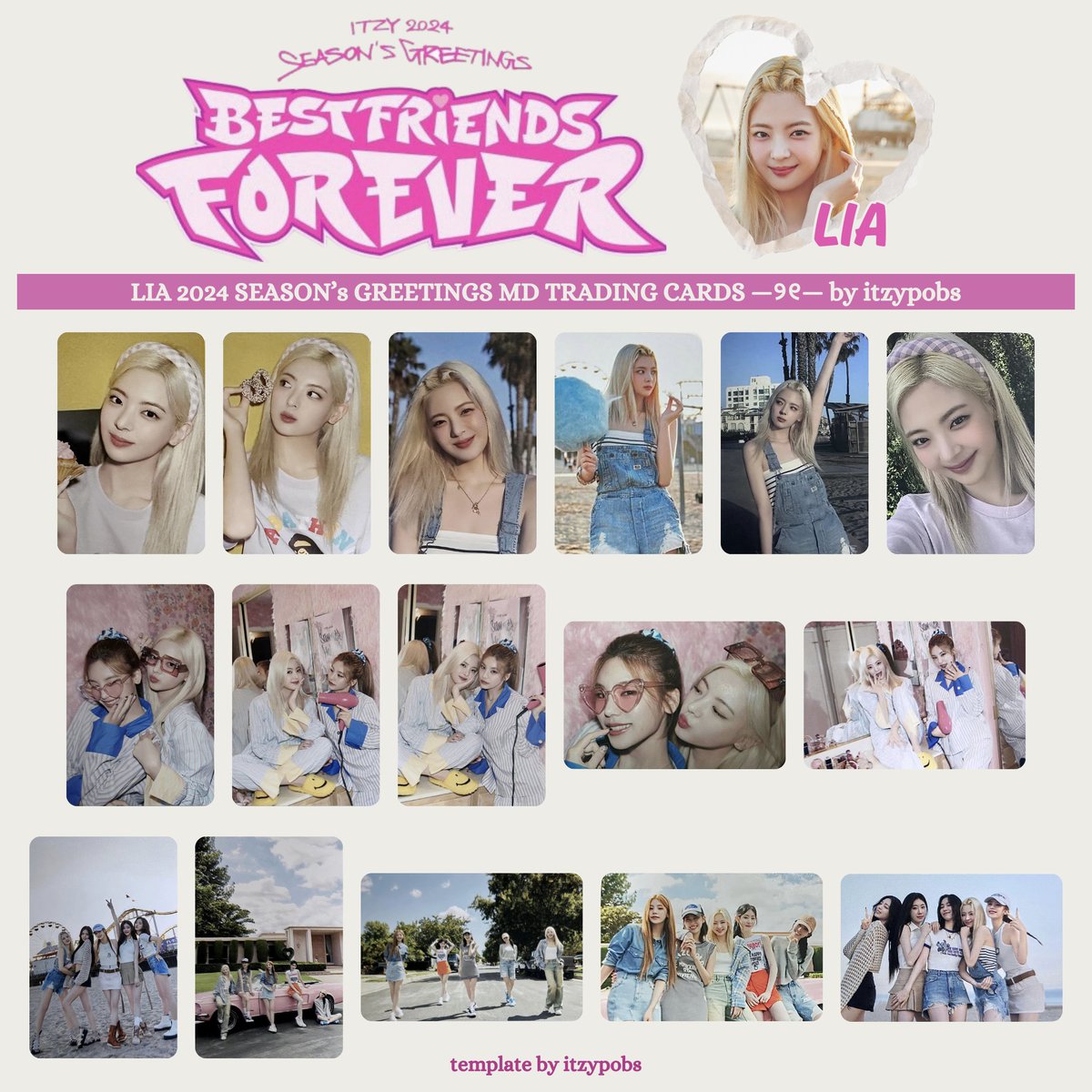 🌴 ITZY 2024 SEASONS GREETINGS BEST FRIENDS FOREVER 있지 시그 엠디