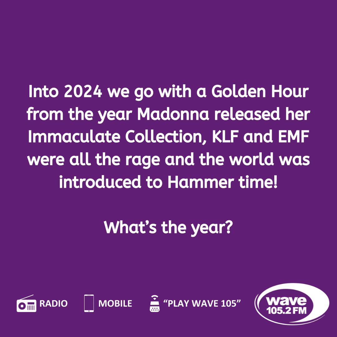 Happy New Year! 🥳 Let's start it off by going back in time to a mystery year on Wave's Golden Hour. wave105.com/listen @SparkyTheClown