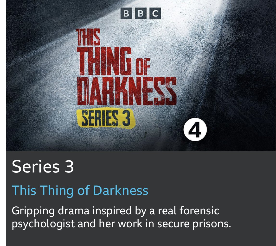 I really enjoy being in this series. It’s a top team @BBCScotland Season 3 of This Thing of Darkness @BBCRadio4 starts on Wednesday 3rd January at 2.15pm. I play Dr Alex Bridges helping two young men confront their past. Hope you like it. 🙏🏽
