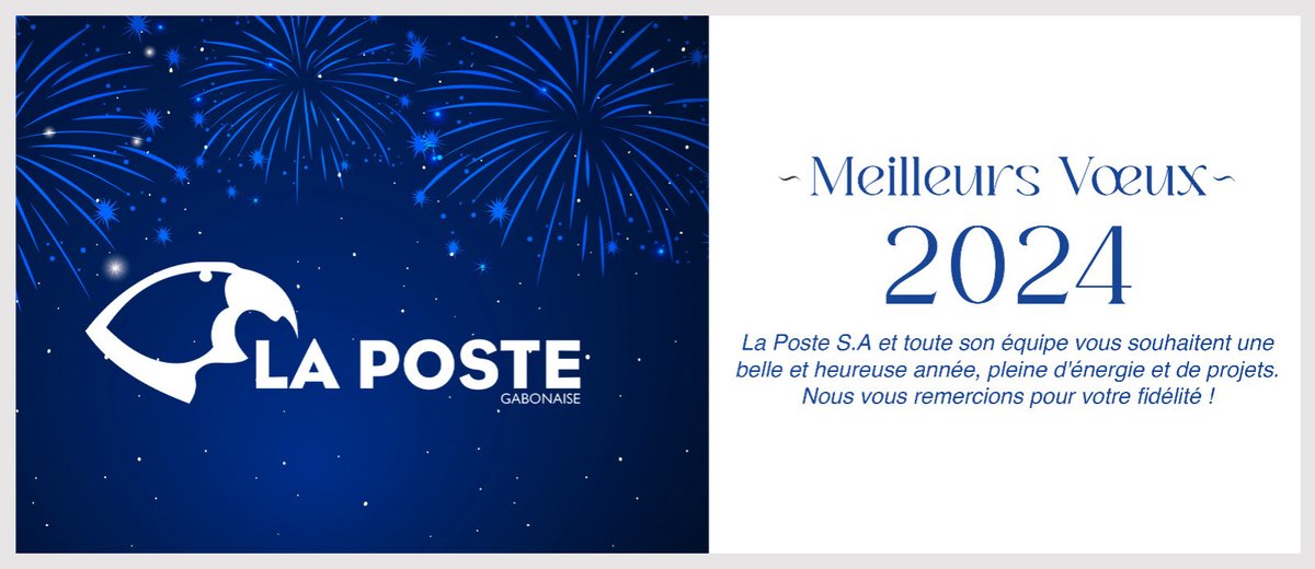 poste_sa's tweet photo. La Poste SA vous souhaite bonne et heureuse année 2024 ! https://t.co/5Qnz9XODI2