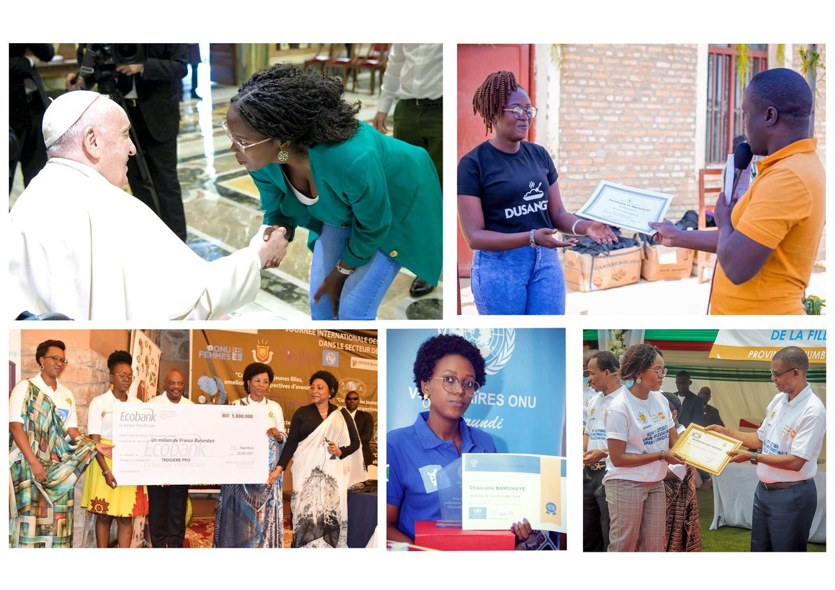 andikamagazine's tweet image. #strongwomen #Flashback2023

@Chancelle_B , the young activist with extraordinary compassion and commitment to helping children

A graduate of the Light University of  Bujumbura in the Faculty of Communication for Development, Chancelle was a child journalist from 2012 to 2016.…