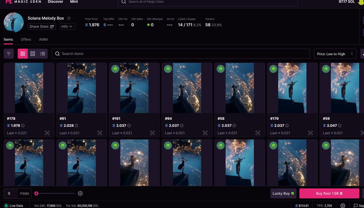 Solmbox's tweet photo. Our trading market has been integrated, and the floor price has reached 2 SOL, with 4 times the growth space. Come and mint your MELODY BOX and get your value-added space.
@solana @elonmusk @wlopwangling https://t.co/3AaJ2elk2C