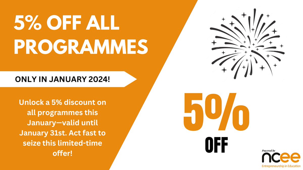 During January we are offering 5% off all our programmes!

Our programmes are designed for you to develop and enhance your leadership, they will help you to grow your networks, embrace change and find time for strategic thinking.

Discover more: eu1.hubs.ly/H06LYLJ0

#Discount