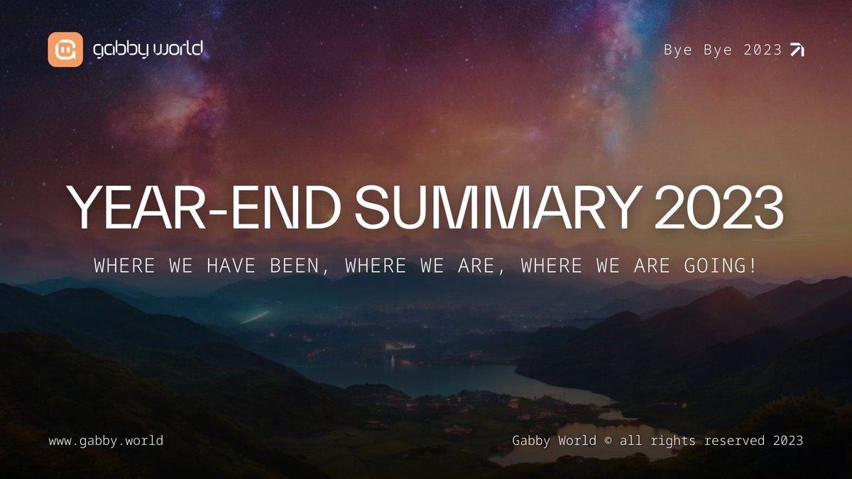 gabby_world_'s tweet photo. Our 2023 Year-end summary article has been published!

This article discusses #GabbyWorld's journey and achievements in 2023, as well as what to expect in 2024.

Get ready for v2 Gameplay, Gabby Points, 3rd-party NFT integration, and more! Take a read:
https://t.co/oVaix8qNbG https://t.co/JDYeoJBcW3
