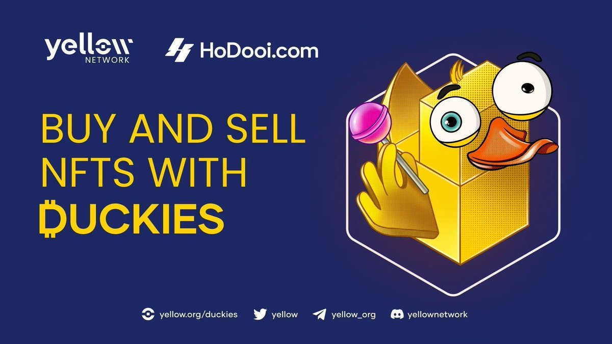 Don't forget, <a href="/Yellow/">Yellow</a> $DUCKIES holders! ⚡ 

You can now buy and sell any NFT with #DUCKIES! 

Trade your Duckling’s NFTs today directly with DUCKIES cryptocurrency, we've seen hundreds of transactions to date!