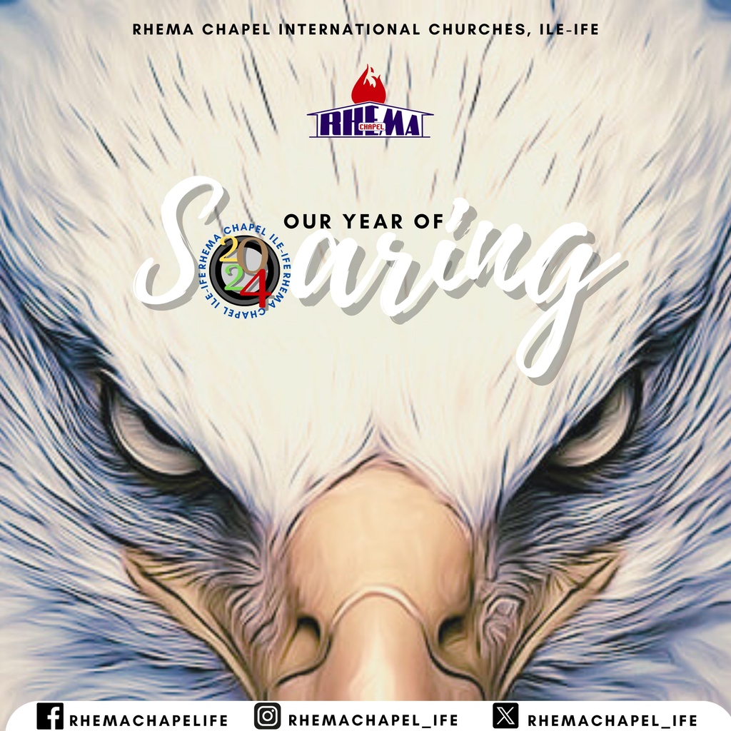 RhemaChapelxIfe's tweet photo. Welcome to 2024: Our year of soaring. Be ready to spread your wings as an eagle and soar. Let us prepare for flights together this year as we commence our #30DaysFast.
#RhemaIfe
#Soaring https://t.co/Cg1WKssf8G