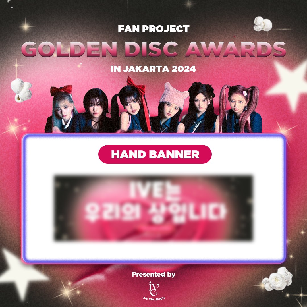 iveinaunion's tweet photo. <Golden Disc Awards DIVES Projects> by IVE Indonesia Union

To welcome IVE at Golden Disc Awards in Jakarta, there will be a few projects :
— Free Handbanner
- Special Freebies

See u there DIVEs! 👋

#IVE #아이브 #GoldenDiscAwards https://t.co/cz0x0cvYPs