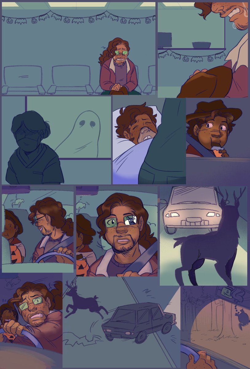 Pistachi0artz's tweet photo. The full ghost au so far 👻 (name pending) #hlvrai
 1/? https://t.co/RHwmiCzsPQ