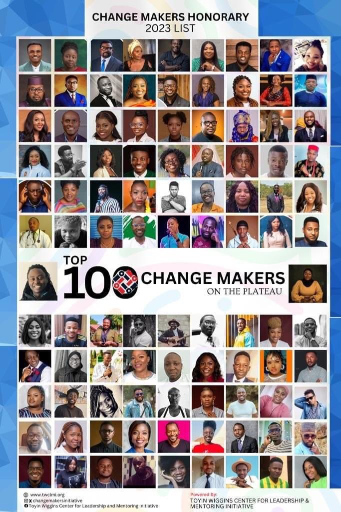 32bitsret's tweet photo. What a great start for 2024. I feel so honoured to be recognized as one of the top 100 change makers from where i am from, Plateau State.

Plateau is a representation of the entire country in one state, we loosely say that if you get it right in Plateau, you will get it right in Nigeria - The microcosm of Nigeria.

If you are looking for the highest concentration of different ethnic languages in Nigeria. Visit Plateau. By extension, the people there are amazing, and if you are looking for the highest concentration of special interest groups, also there! There's a group for every interest on earth and almost like everyone is working to "change the narrative" again another loosely used words common among its citizens.

I would like to appreciate Toyin Wiggins Center for leadership & mentoring Initiative for this recognition.

Now let’s go back to smashing the 2024 goals.