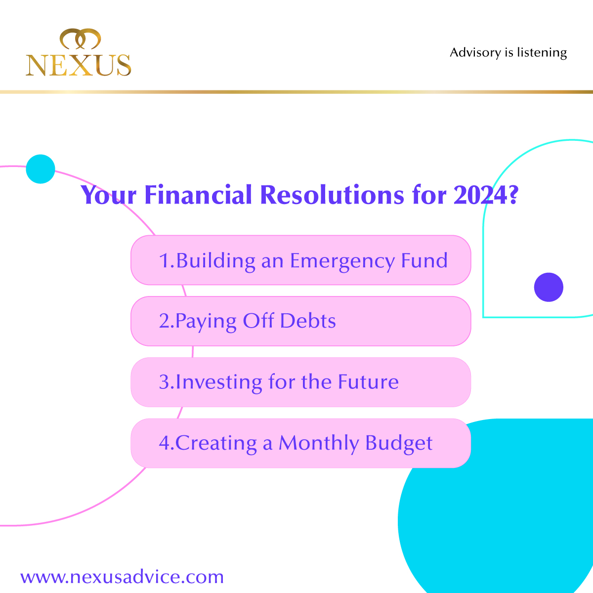 NexusBrokers's tweet image. New Year, New Financial Goals! 🎉✨ Let us know which resolution you&apos;re prioritizing in 2024. Share your financial aspirations with us! 💼💡 #FinancialResolutions #SmartMoneyMoves #InsurancePartner