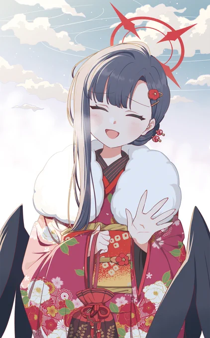 イチカと、初詣…… #ブルアカ 