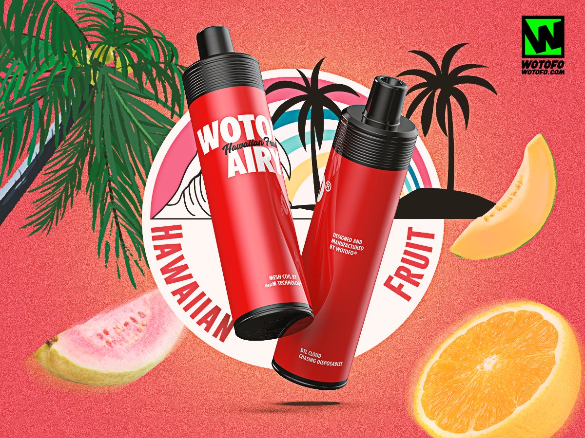 wotofoofficial's tweet photo. ๐ด Get ready for an Airy, DTL (Direct-to-Lung) experience with Hawaiian Fruit vibes! ๐๐ฅญ๐บ Let the flavors take you on a tropical journey! ๐๏ธ๐จ
https://t.co/nQM3A6p93b
#Airy #Vape #DTLVaping #HawaiianFruit #vapetrip #vapelike๐๐ฅญโจ https://t.co/EBMc0mNISz