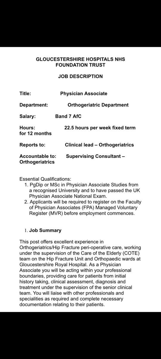 BMASevernRRDC's tweet image. How can this be justified @gloshospitals?
PAs are being paid more than doctors to supervise and teach doctors while eventually leading ward rounds.
This job offer MUST be withdrawn.
Doctors, see how your roles are undervalued. You are slowly being replaced.
STRIKE