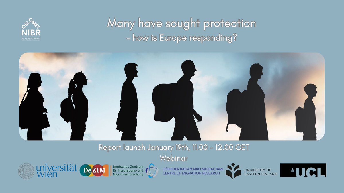 Report launch. On January 19th 2024 at 11.00 A.M. (CET) NIBR at @OsloMet invite you to the launch of our report: “Governance and policy changes during times of high influxes of protection seekers”.   Sign up for the launch-webinar here👇🏼 nettskjema.no/a/manyhavesoug…