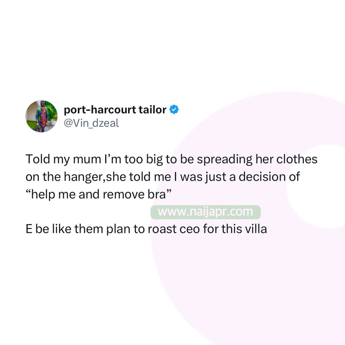 Naija tweet media