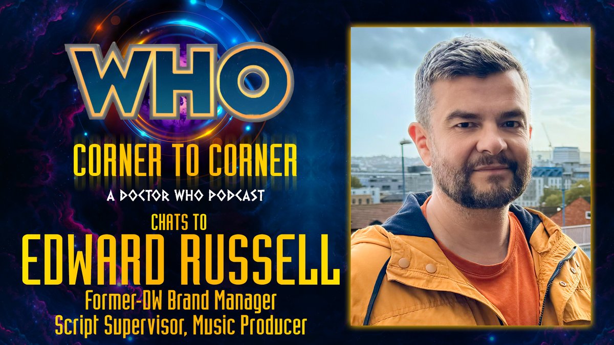 🚨NEW GUEST!🚨
We're going to be joined for <a href="/edwardrussell/">ΞÐШΛЯÐ</a> for a chat very soon! Ed was the Doctor Who brand manager from 2006 to 2017, involved in many aspects of the show plus he was Script Supervisor on shows like Casualty too. Got a question for Ed? Drop it below!