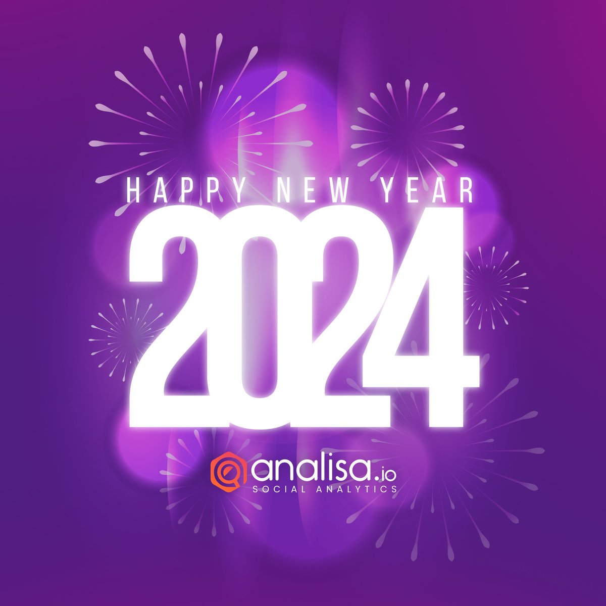 Happy New Year from Analisa.io! Here's to a year of even deeper insights, smarter strategies, and thriving social media presence. Let's make 2024 shine!✨