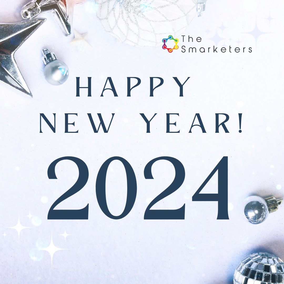 As we step into this exciting new year 2024, the Smarketers team wants to extend our warmest wishes to all of you! May this year be filled with endless opportunities, abundant success, prosperity, and good health!

#HappyNewYear2024 #HappyNewYear #NewYear