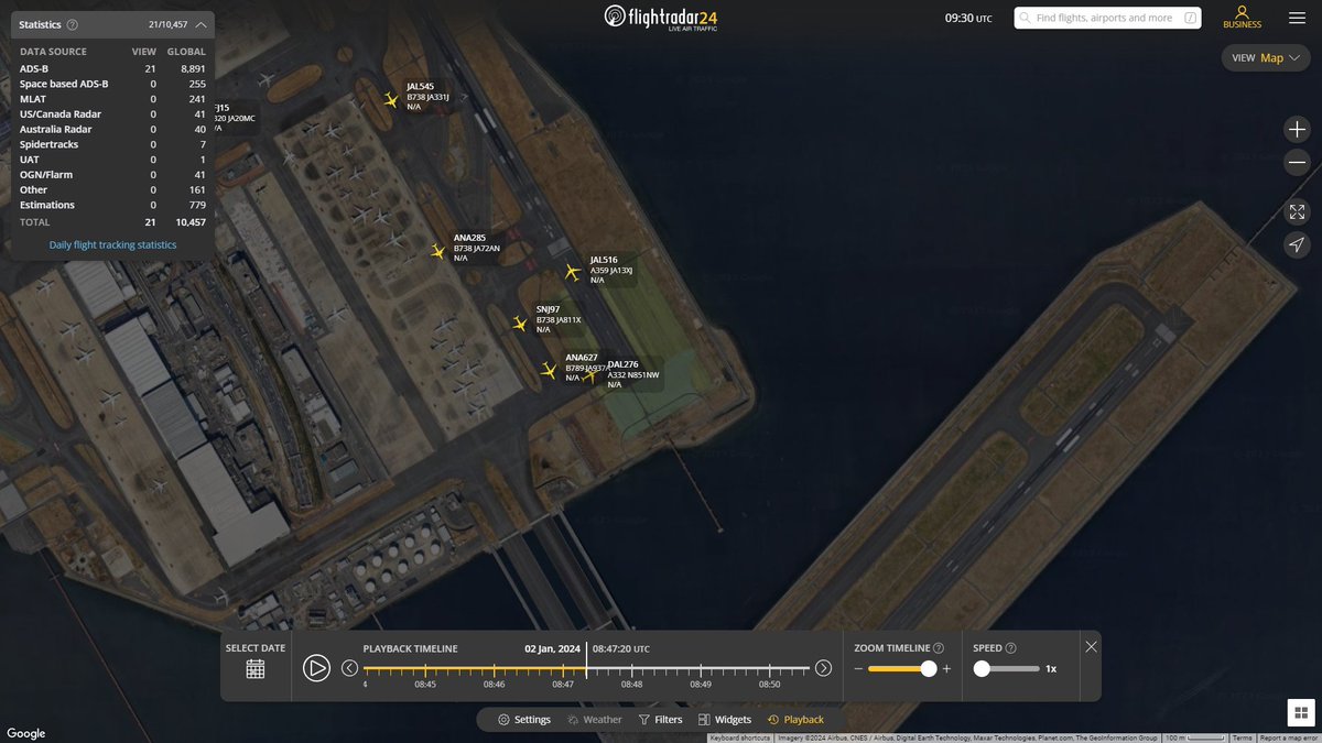 QSjp_'s tweet photo. JAL機の羽田着陸の17時47分19秒と20秒の差分

滑走路に別の航空機がいた場合、目視できる状態であればゴーアラウンド、回避不能なタイミングで海保（？）が誤って滑走路に進入してしまっていれば衝突の可能性はある。

ただ、管制ミスとか、たった1つの要因で事故が起きるような仕組みでは決してない。 https://t.co/Bk0rDZfNFZ
