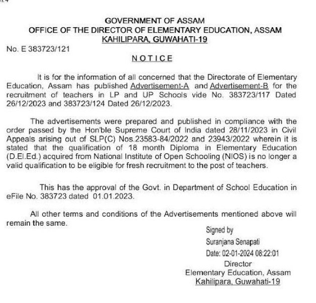 Jitendr43802809's tweet photo. After the verdict of Supreme Court Some state GOVERNMENT Like Bihar and Assam clearly notified to the applicant of NIOS that they are not eligible for Govt Teacher Post. But still Odisha GOVT didn't published any notice Regarding this .. WHY ? 
@SMEOdisha @OSEPA_Official https://t.co/iIsrMWypwy