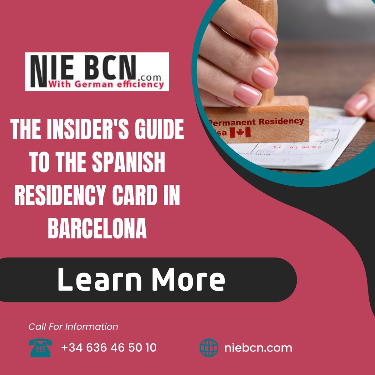 NIEBCN's tweet image. Unlock the secrets to obtaining your Spanish Residency Card in Barcelona with our Insider's Guide!
Learn More: niebcn.com
#SpainResidency #BarcelonaGuide #ExpatLife #SpanishVisa #ResidencyCard #LegalTips #BarcelonaLiving #MoveToSpain #SpanishDreams #ExpatBarcelona