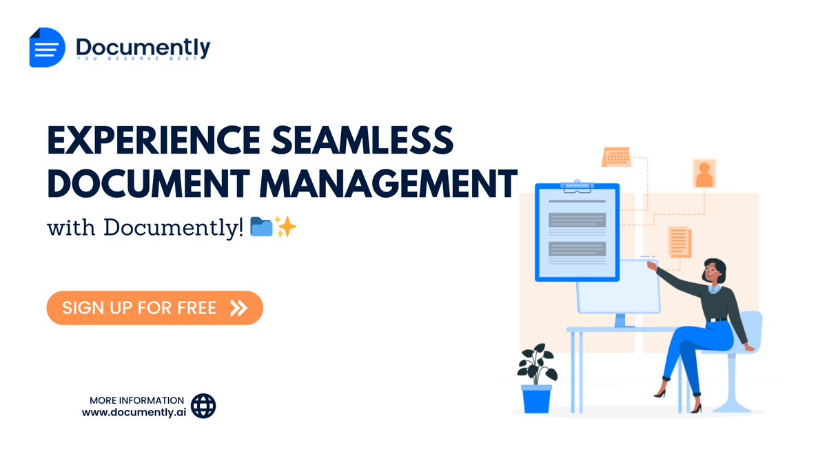 Documently_AI's tweet photo. Tired of document chaos? Say goodbye to clutter and welcome the efficiency of Documently! Our cutting-edge document management software empowers you to organization

𝐒𝐢𝐠𝐧 𝐮𝐩 𝐟𝐨𝐫 𝐟𝐫𝐞𝐞: https://t.co/qqjfy7Gzc0

#Management #Productivity  #Management #business #storage https://t.co/dCLj9R9b5J