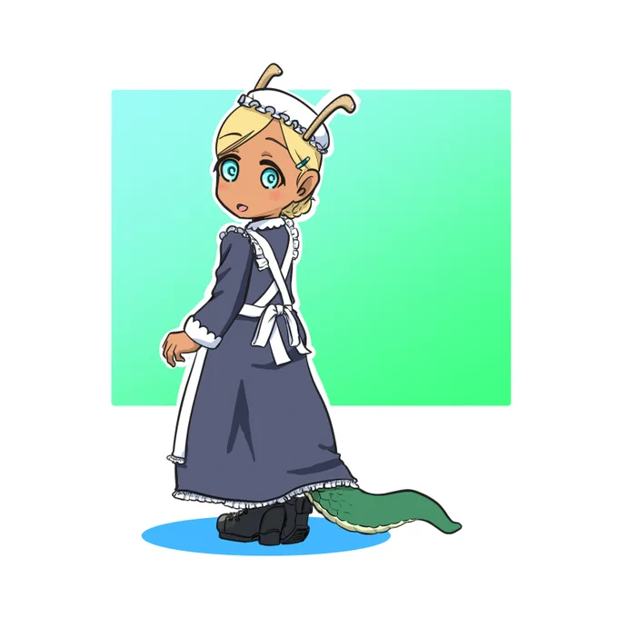 今年は辰年 辰年はドラゴン ドラゴンといえばメイド  という完璧な理論構築によってメイドラゴンなライラさん