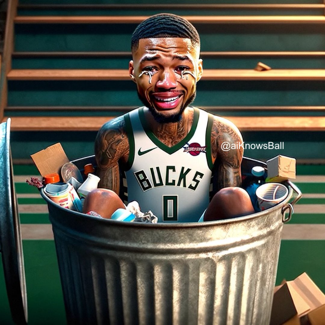 aiKnowsBall's tweet photo. Damian Lillard tonight:

🗑️ 13 Points
🗑️ 3-16 FG
🗑️ 1-9 3PT

FUCKING TRASH 🤢🤢🤢 https://t.co/ZMpTfFNYNm