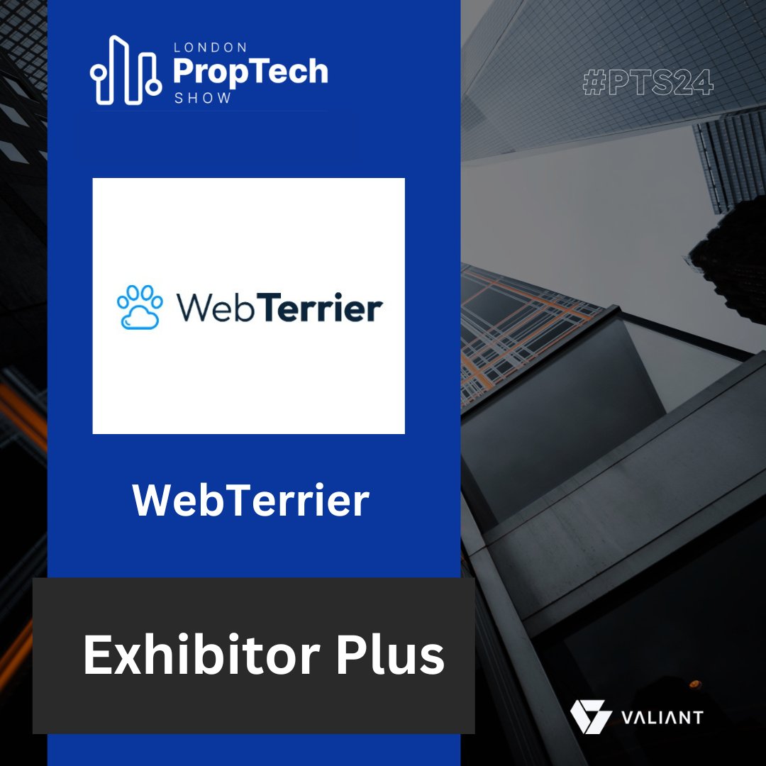 ProptechShow's tweet photo. We are delighted to announce that WebTerrier will be joining the second edition of the London PropTech Show as an Exhibitor
Register today at https://t.co/GhN2ehgs6H
#proptechshow #pts #proptechshow2024 #londonproptech #realestate #propertymanagement https://t.co/0DxOleW4QL