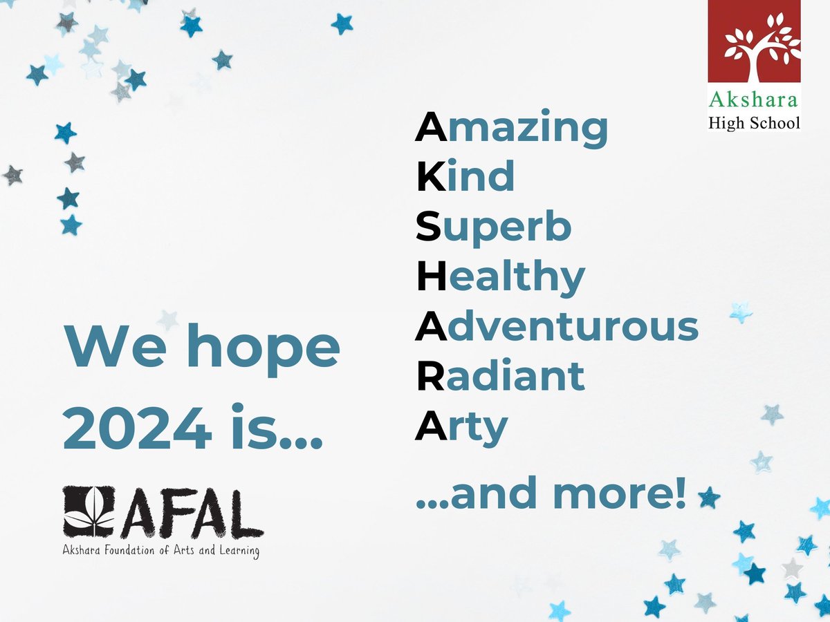 From all of us at Akshara, to all of you, best wishes for 2024!
 #HappyNewYear #2024