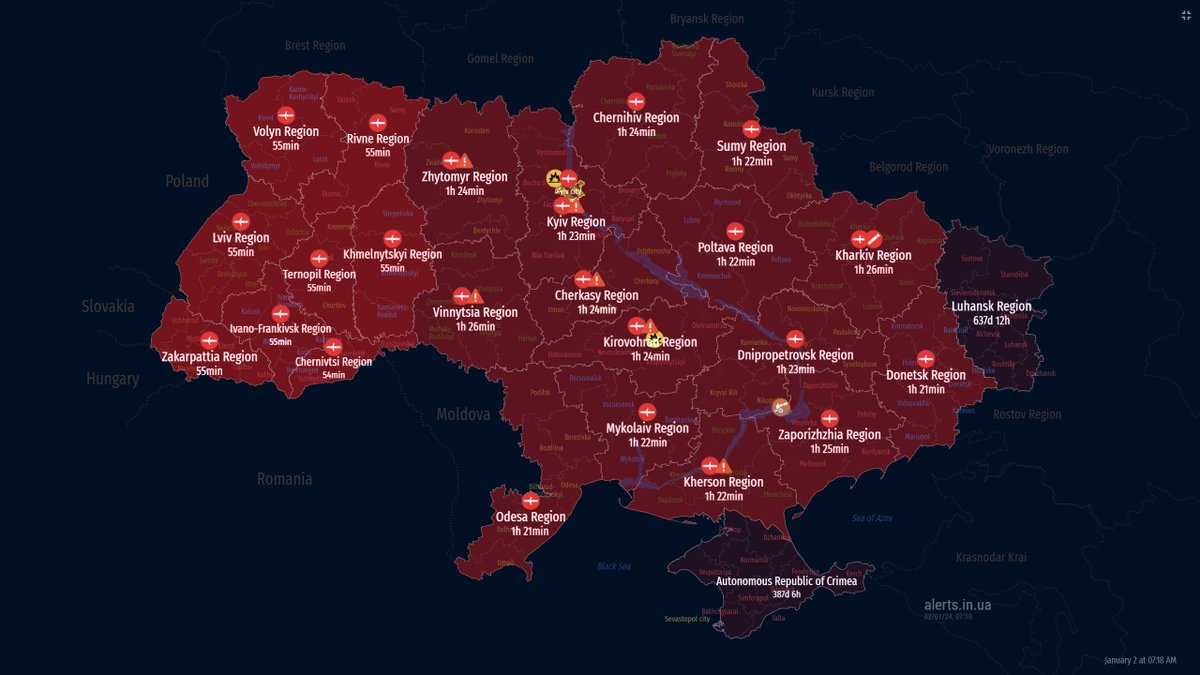 ShabanianAram's tweet photo. Third night in a row of nationwide air raids in Ukraine. Pretty obvious that Russia is trying to starve the Ukrainians of their air defense missiles in light of the Republican party's decision to assist the Russians. https://t.co/HgIc3vJIat
