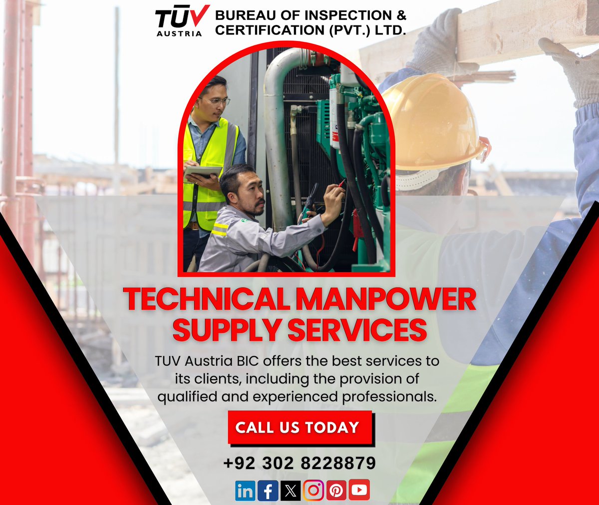 TUVAustriaBIC's tweet image. TECHNICAL MANPOWER SUPPLY SERVICES by @TUVAustriaBIC 
TUV Austria Bureau of Inspection &amp;amp; Certification benefits clients in many ways. Our in-house team of #technicalstaffing professionals has extensive #technicalinsight and
Read More: tuvat.asia/technical-manp…
