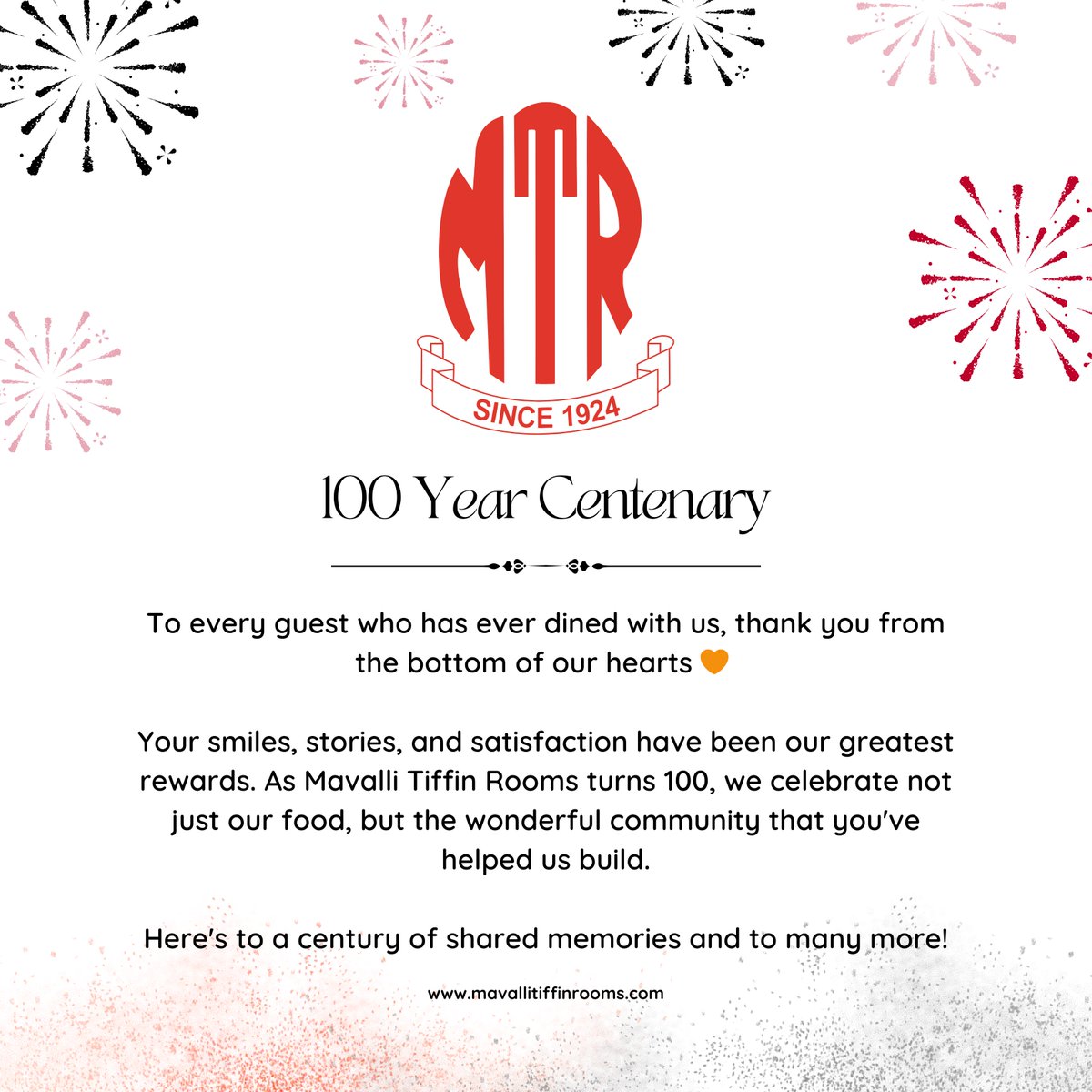 mtrrestaurants's tweet photo. #100YearsOfMTR https://t.co/f75hzW946G