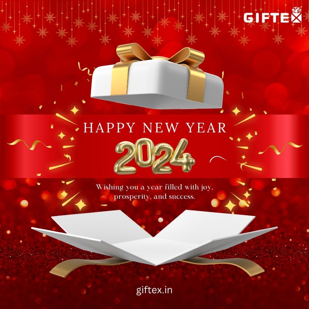 Giftex_Official's tweet photo. Happy New year❤️
Wishing you a year filled with joy, prosperity and success. 
.
.
#happynewyear #newyear #gifts #gifting #2024 #explore https://t.co/ZreXaGE3XW