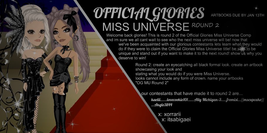 xorrarii's tweet photo. Its time glories! 💫 Round 2 of the Official Glories Miss Universe comp is out now! Message me or @itsabigaei for help buying anything, Goodluck! 😚 https://t.co/CibH4XTOnF
