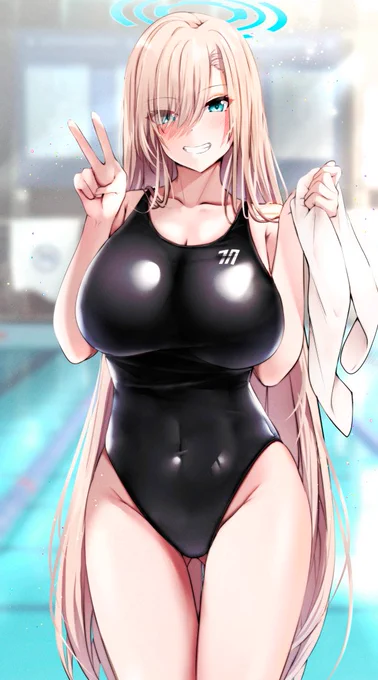 競泳水着×アスナ 