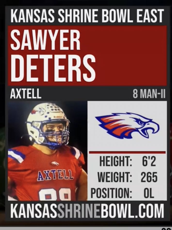 Beyond grateful to be one of the few selected to be a part of the 51st Shrine Bowl! <a href="/KSShrineBowl/">Kansas Shrine Bowl</a>