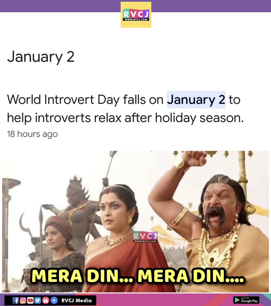 RVCJ_FB's tweet photo. Ye toh Mera waala din hai https://t.co/WeRz8kVqe9