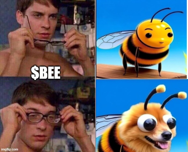 PattyNFT_'s tweet photo. so $BEE is a dog, right??? https://t.co/joeMhoQyR9