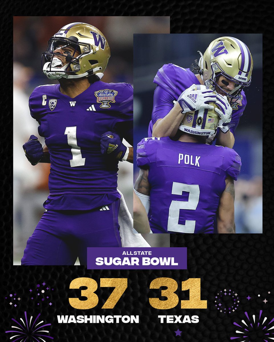 espn's tweet photo. THE WASHINGTON HUSKIES ARE BOUND FOR HOUSTON 🚀 #CFBPlayoff https://t.co/cronmS0CRG