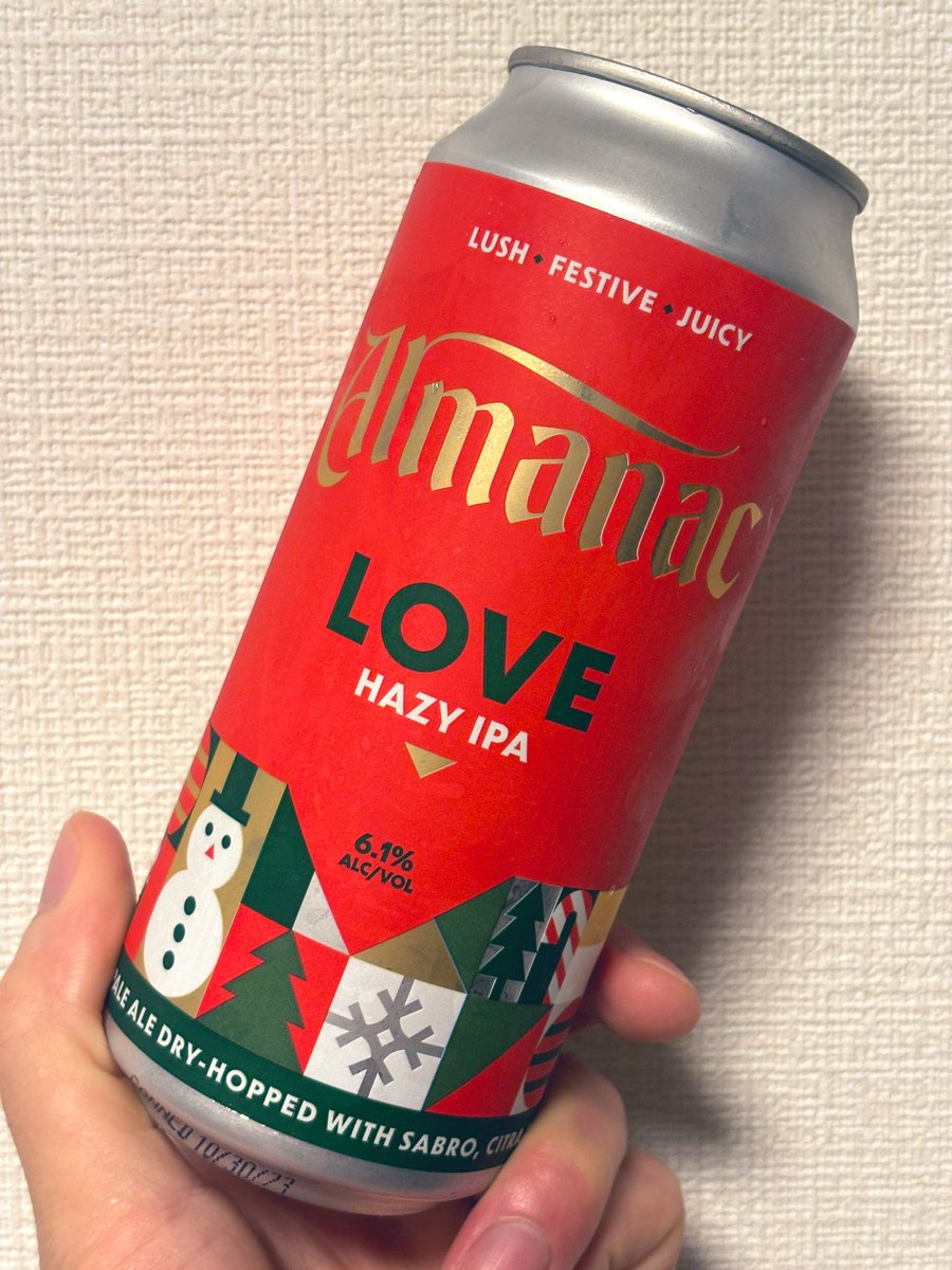 Production_en's tweet photo. これやばいな…
好みど真ん中うますぎ🙄
ジャケ買い成功🎅

#Almanac #craft #ビール https://t.co/IbyZYuFIt5