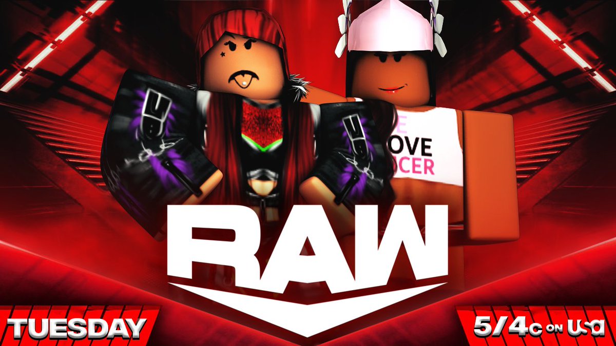 _WWERoblox's tweet photo. -RAW-
@KyLeesCrazy defends her championship live Tonight against the #BOSS @TheAprilBanks
-
@KimiIcchika speaks out after randomly being attacked by Ari Stratus
-
@cyberrgrI is set to take on #ZEEFox
-
@themxxoxo looks ready to defend her championship against @NylaBabes1_ https://t.co/AZxeYwmqj4