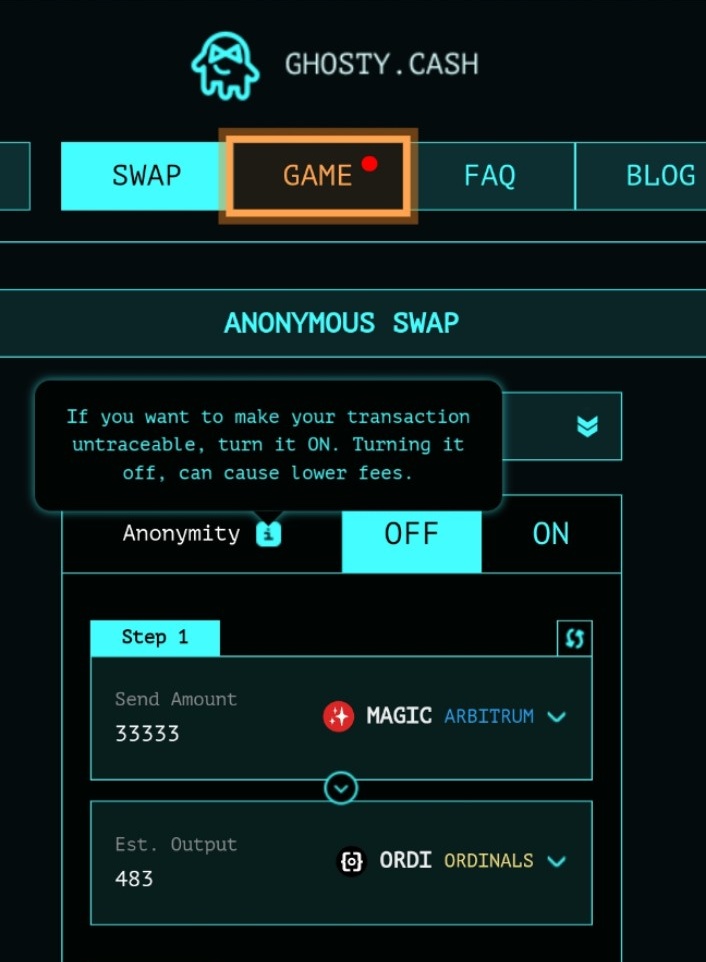 defiouza's tweet photo. fyi 
did you know you can toggle on/off anonymity on https://t.co/pHBXdsehVU 👻

$MAGIC(Arbitrum)@Treasure_DAO already listed on @GhostyCash

wen $SMOL ???👻

@smolverse 

#ordinals #arbitrum #meme #privacy
#smolbrain #smolverse #brc20 https://t.co/yQJm2rTcIr