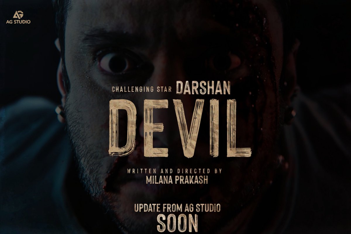 AGstudios02's tweet photo. Challenging star #Darshan's #Devil movie Update from #AGstudios soon! #AGupdateBox
Announcement gu modlu kandidiyorge #Kaatera movie tickets #TicketGiveAway 😄
#DarshanThoogudeepa @dasadarshan https://t.co/vxdfEqxCYH