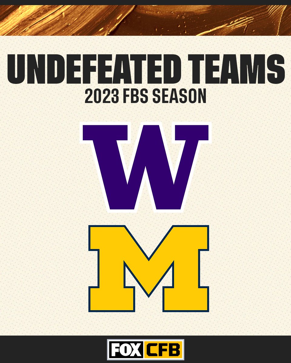 Undefeated season 🤝 CFP National Championship 

Who will finish the season undefeated?