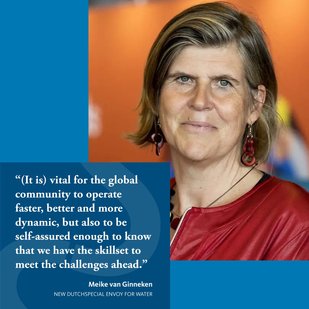 💧 New #SpecialEnvoy for Water, @MeikeVanGin explains her role and priorities for the coming years. Read the full interview ▶️ bit.ly/3RqpCWm