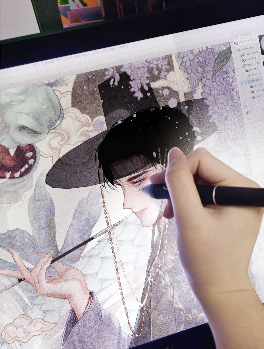 NightWitch_0615's tweet photo. 🐉RT이벤트🐉
소문중의 HUION Kamvas 22 Plus제품으로 작업해봤습니다. 눈부심 방지 에칭유리와 블루라이트 차단기능이 있어 장시간 작업해도 눈 피로감이 없네요😄🙏

휴이온의 공식 계정 (@Huion_Korea)
팔로우와 함께 이 트윗을 리트윗하시면 1분에게 신세계 10만원 상품권 선물드립니다! https://t.co/70DAjAYasN