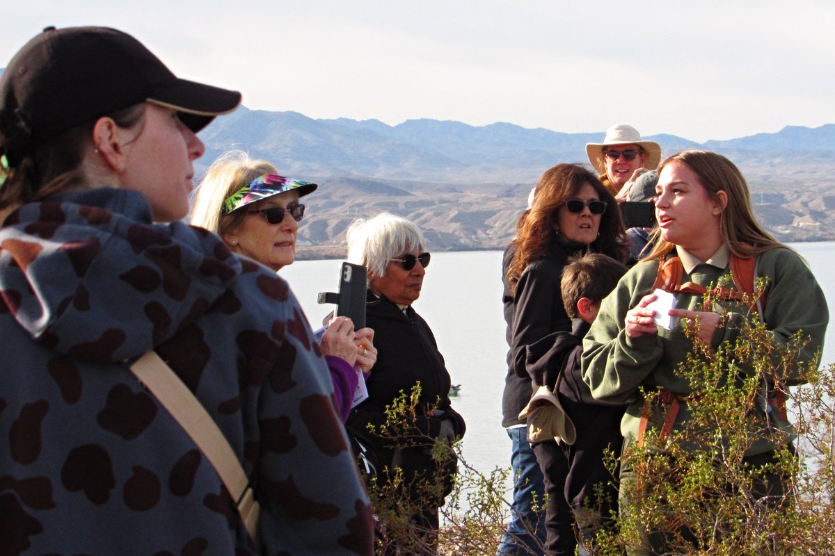 LaEricaTNHerald's tweet photo. Lake Havasu City residents and seasonal travelers participated in Lake Havasu State Park's First Day Hike on Monday morning.

The turnout was one of the largest noted by Dan Roddy, park manager.

@AZStateParks #FirstDayHike #firstdayhikes https://t.co/4QKESIdE02