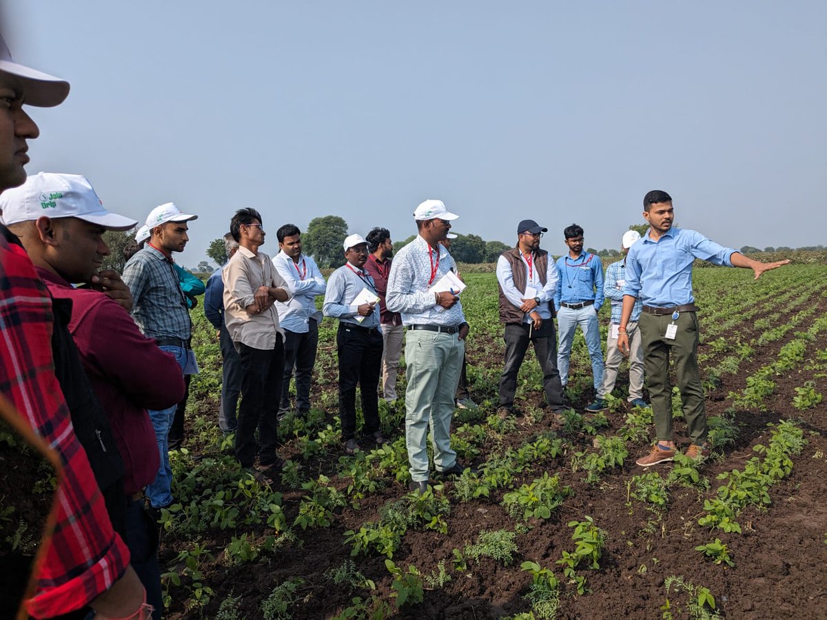 Driptech's tweet image. Tata Trust at Jalgaon – a delightful opportunity to showcase our cutting-edge technology. Grateful for the chance to share our innovations and make a lasting impression #dripirrigation #dripirrigationsystem #benefitsofdripirrigation #driptech
@JainIrrigation