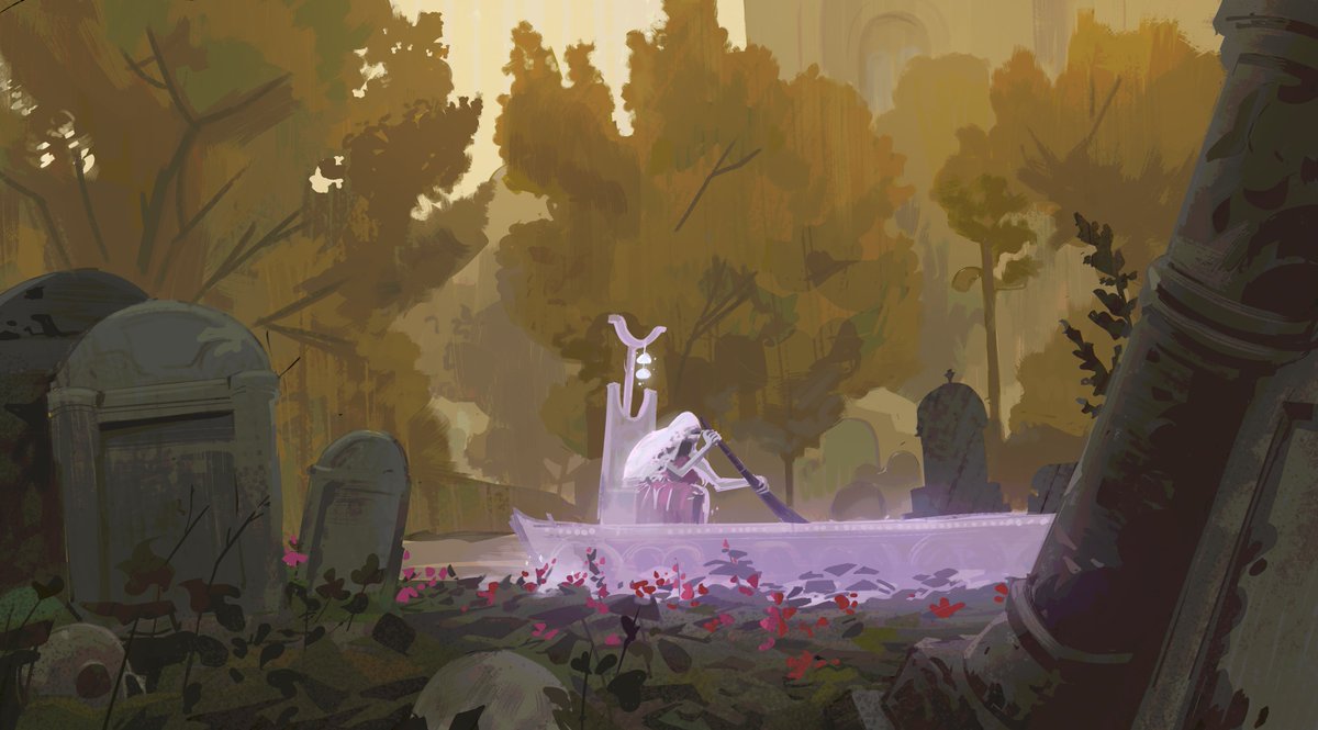 A friend downloaded a mood that basically unlock the camera mode on elden ring, sooo this is the first painting of the year haha 🪦🚣‍♂️ #EldenRingFanart